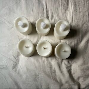 Cream White Flameless Electric Candles Set